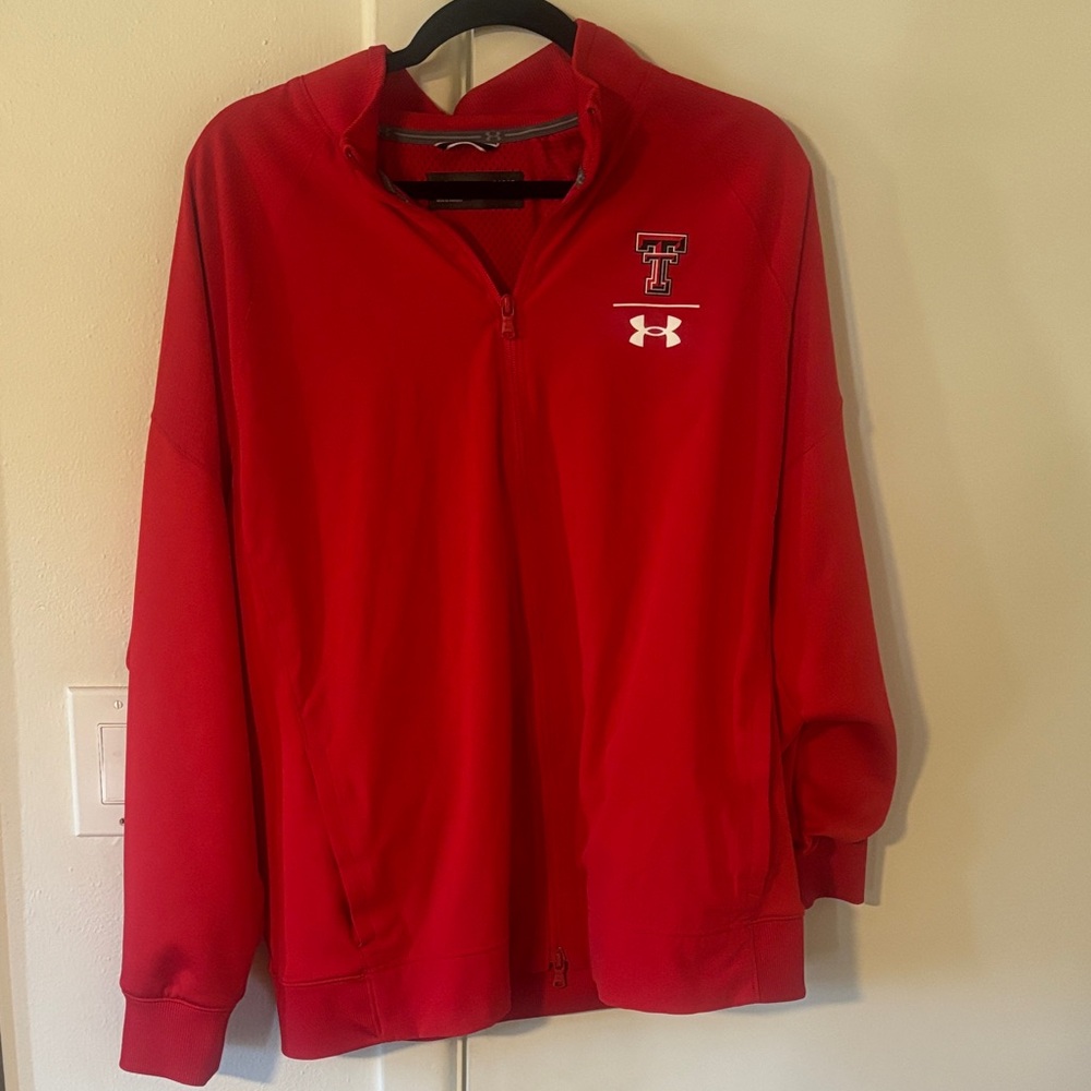 Under Armour Red Half-Zip Sweatshirt